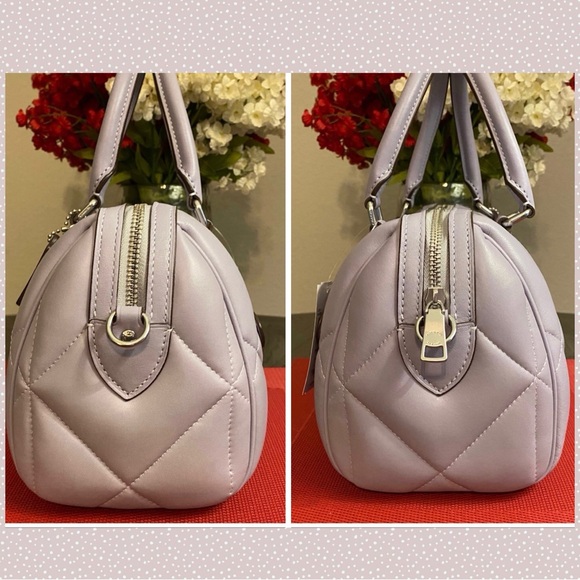 ❤️SOLD❤️NWT Coach Mist Rowan Satchel with Puffy Diamond Quilting - Picture 4 of 12